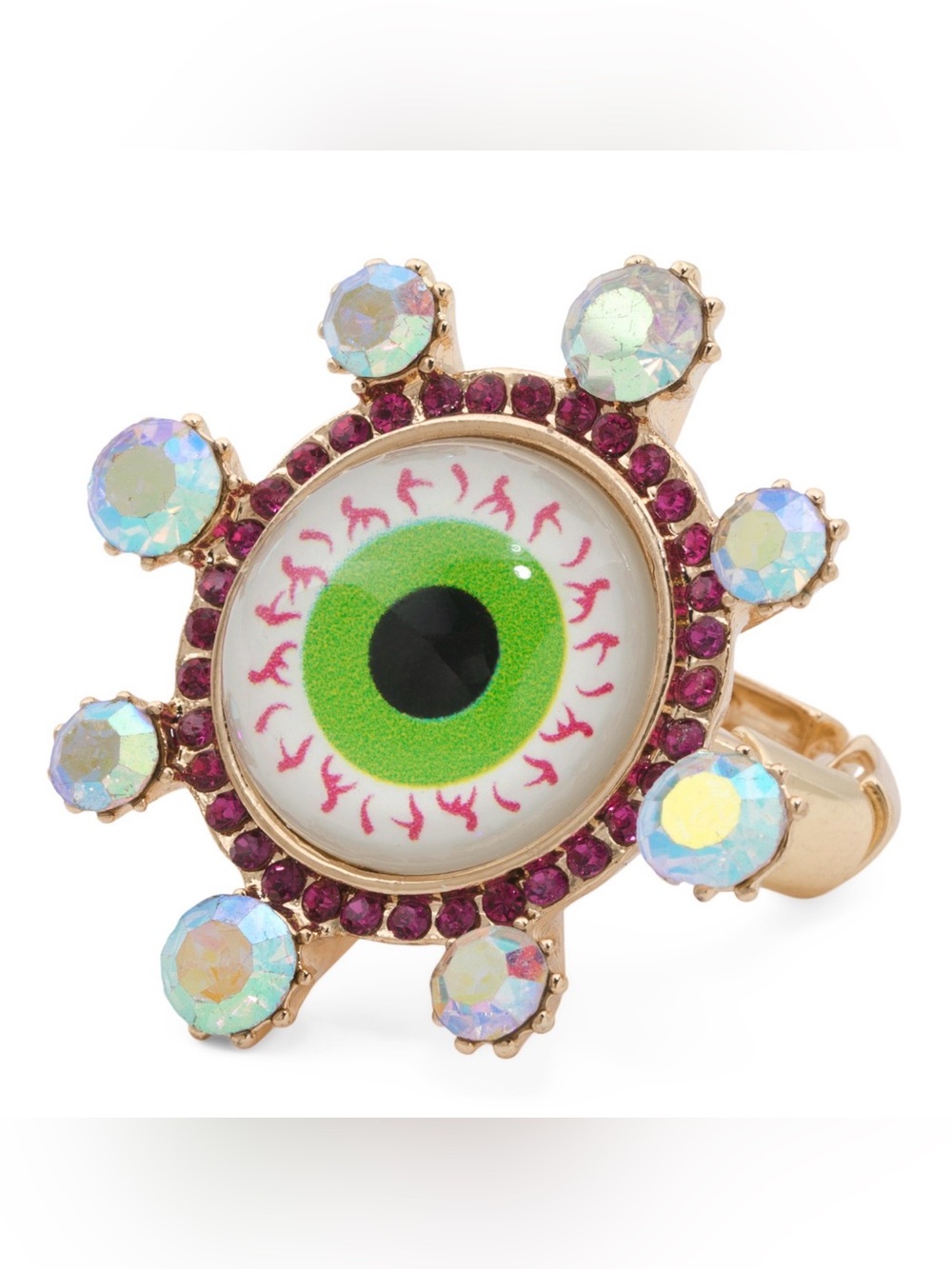 NWT Betsey Johnson Eyeball Stretch Ring